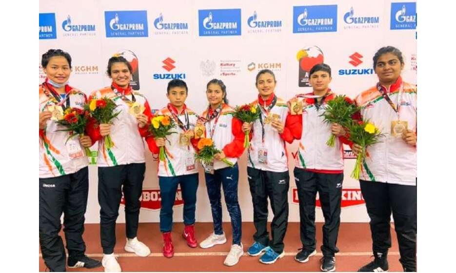  विश्व महिला चैंपियनशिप में भारतीय महिला मुक्केबाजों ने जीते 7 स्वर्ण।